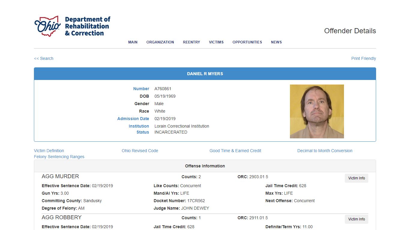Offender Details - Ohio